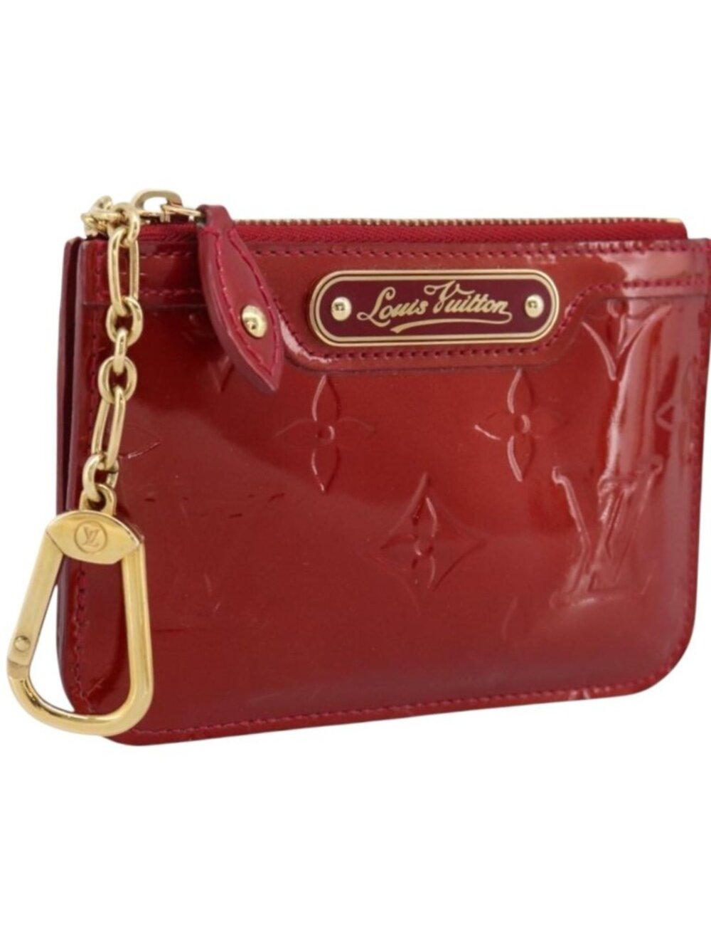 LOUIS VUITTON Vernis Pochette Cle NM Coin Purse M91737